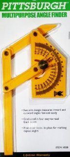 Multipurpose Angle finder Protractor, 2 Arm, Locking, 4 Scales, Inward & Outward Measurement   Construction Protractors  
