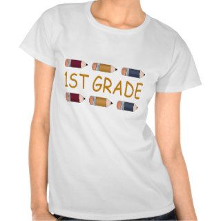 First Grade School Pencil T shirts