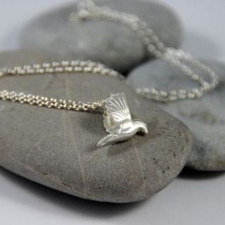 silver bird necklace by alice stewart