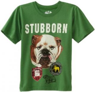 Wes and Willy Boys 2 7 Stubborn Dog Tee, Kelly Heather, 4 Fashion T Shirts Clothing