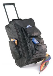 Leather Backpack and Rolling Bag   Rolling Carry On Bag Clothing