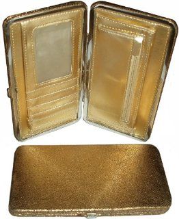 Antique Style Women's Hinge Clutch Wallet Hard Case Credit Card Holder  Hard Cover Wallets For Women  