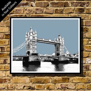 tower bridge skyline   london art print by bronagh kennedy   limited edition prints