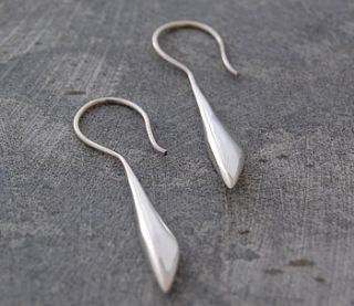 sterling silver bud drop earrings by otis jaxon silver and gold jewellery