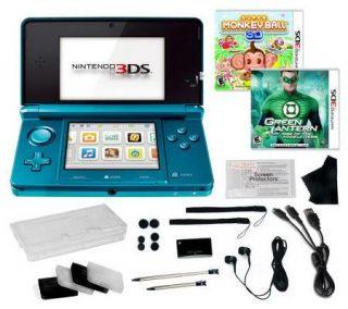 Nintendo 3DS Black Bundle with 2 Games and 20 Accessories —