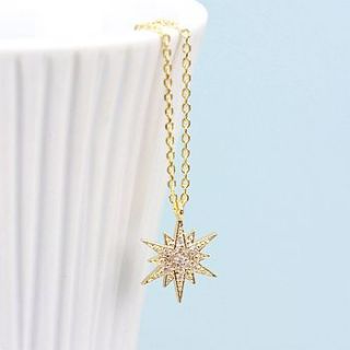 winter wonderland starburst necklace by lisa angel