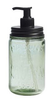mason jar soap or lotion dispenser by horsfall & wright