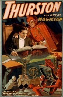 Thurston Magic Great Magician the World Has Ever Known Red Devil 20" X 30" Image Size Vintage Poster Reproduction   Prints
