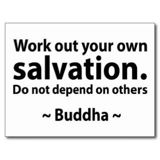 Buddha Salvation Quote Postcards