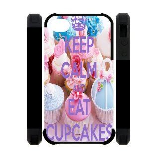 Keep Calm Iphone 4 4S Case Keep Calm And EAT CUPCAKES Iphone 4/4S Cases Cover  Camera Cases  Camera & Photo