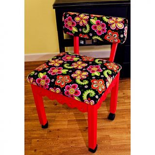 Arrow Sewing Chair with Seat Storage   Red
