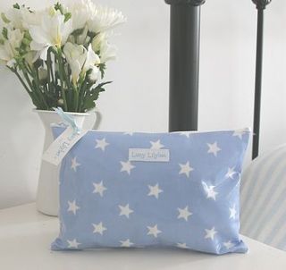 personalised star cosmetic bag by lucy lilybet