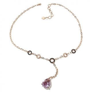 18.3ct Amethyst and Gemstone Rose Vermeil 17 1/2" Necklace
