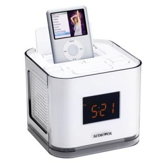 Audiovox iPod Clock Radio   White (CR8030iE5)