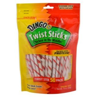 Dingo Twist Sticks Rawhide Chew with Chicken Dog