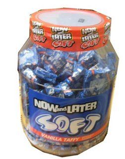 Now and Later Soft Vanilla Flavored Taffy Candy 3lb 9 Oz Tub  Grocery & Gourmet Food