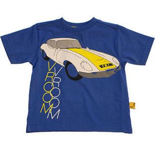 child's 'vroom' car t shirt by funky monkey