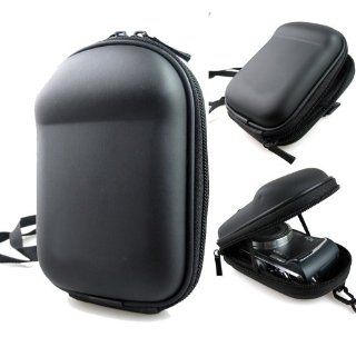 Co2Crea(TM) Black Semi Hard EVA Digital Camera Case Bag Cover for Olympus SZ 16/15/14/12/11/10 XZ10 TG 2 iHS SZ30MR SZ31MR with Colorful Neck Strap with tripod mount screw  Camera & Photo
