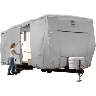 Classic Accessories Permapro Premium Travel Trailer — Gray, Fits 24ft. to 27ft.Trailers  RV   Camper Covers