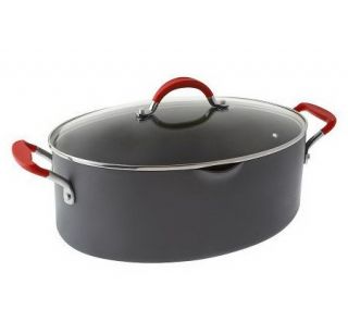 Rachael Ray Hard Anodized Dishwasher Safe 8qt. Covered Oval Pasta Pot —