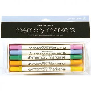 American Crafts Memory Markers 5 Pack Sets   Set Three