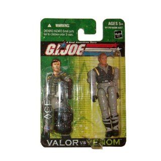 G.I. Joe A Real American Hero Valor Versus Venom 4 Inch Action Figure   ACE with Backpack, Pilot Helmet, Pistol and Assault Rifle Toys & Games