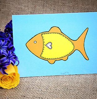 goldfish card by claire close