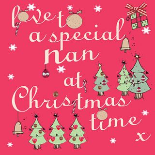 granny grandma or nan christmas card by laura sherratt designs