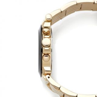 Brillier "Boyfriend" Goldtone Bracelet Watch