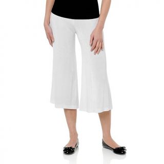 Wide Leg Cropped Pants by Slinky® Brand