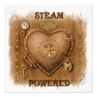 Steam Powered Heart Card