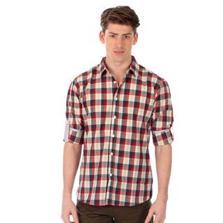 191 Unlimited Men's Slim Fit Plaid Woven Shirt 191 Unlimited Casual Shirts