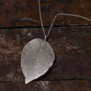 deidre leaf drop pendant necklace by bloom boutique