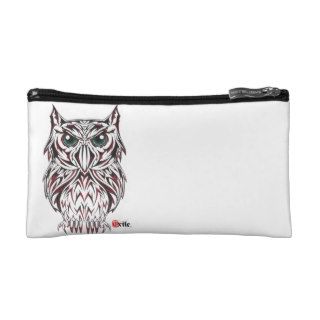 "Wisdom Owl" by Exile Artwork Cosmetics Case Makeup Bag