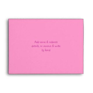 Cute Sun, Music Notes & Birthday Cake Pink Party Envelopes