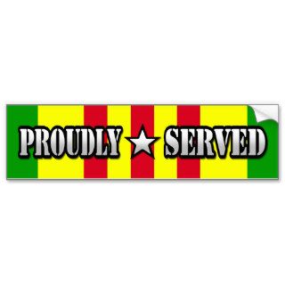 Proudly Served / Vietnam Bumper Stickers