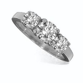 white gold diamond trilogy ring by diamond affair