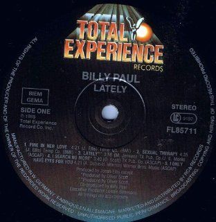 Lately   Billy Paul LP Music