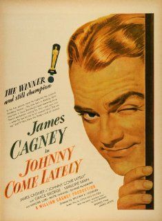 1943 Ad Film Johnny Come Lately Movie James Cagney William Cagney Production   Original Print Ad  