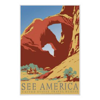 "See America" Vintage WPA Travel Poster