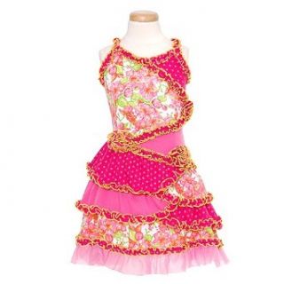 GiGi Baby Toddler Little Girls Pink Floral Ruffled Tiered Dress 12M 12 Gigi Baby