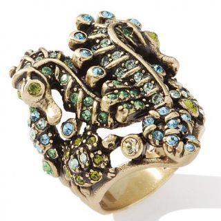 Heidi Daus "Sea Phisticated" Seahorse Crystal Accented Ring