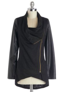 Airport Greeting Cardigan in Edgy Charcoal  Mod Retro Vintage Sweaters