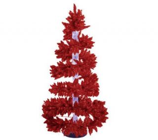5.5 Color Changing Red Bubble Tree with 150 Lights —