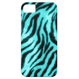 Furry Zebra Blue iPhone 5 Cases