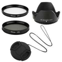 Lens Hood/ Lens Cap/ CPL Filter/ UV Filter for Nikon D80/ D90/ D300 Eforcity Lenses & Flashes
