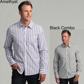 Kenneth Cole New York Men's Striped Shirt Kenneth Cole Casual Shirts