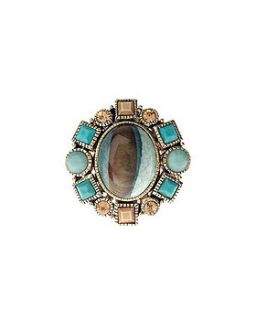 turquoise stone ring by kiki's
