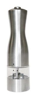iTouchless Stainless Steel Battery Powered Salt or Pepper Mill Kitchen & Dining