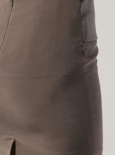Brunello Cucinelli Leather Pencil Skirt   Tootsies